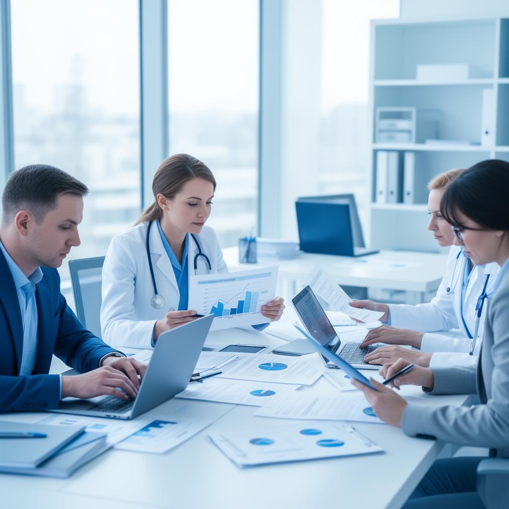 Equipe especializada em gestão de receitas médicas